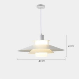 Luminária pendente nórdica de alumínio, moderna e minimalista, iluminação de teto