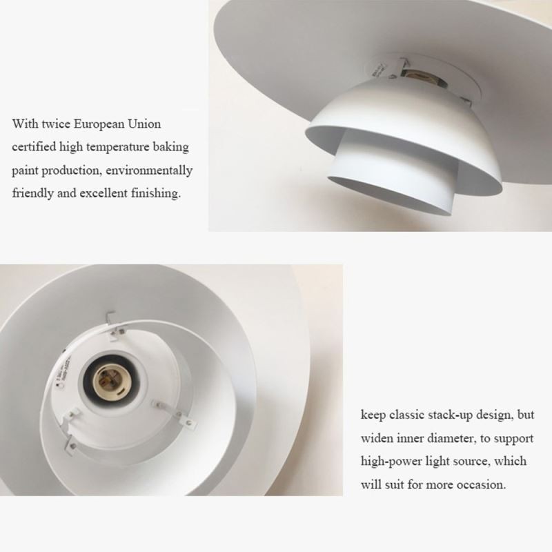 Luminária pendente de alumínio branco, lustre contemporâneo, luminária suspensa ajustável