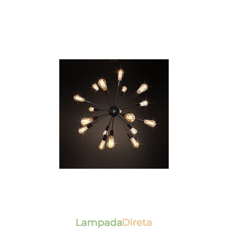 Country Designers Lustre de metal de latão antigo