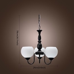 Lustre de bronze estilo vela clássico tradicional
