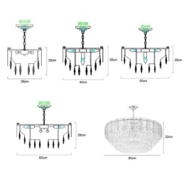 Luminária pendente europeia de luxo, luminária de teto de cristal