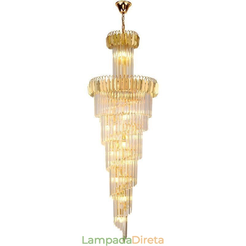Luminária pendente brilhante grande luminária de teto