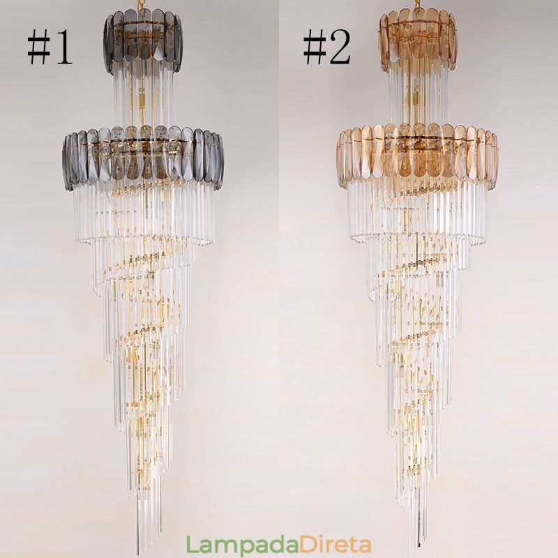 Luminária pendente europeia grande luminária de teto