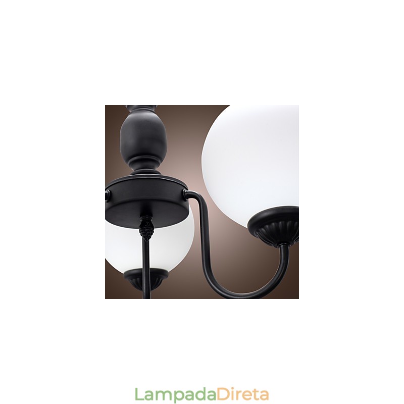 Lustre de bronze estilo vela clássico tradicional