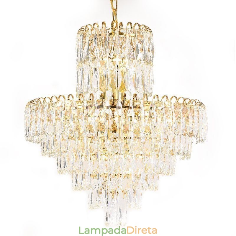 Luminária pendente de cristal moderna Luminárias de teto contemporâneas