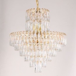 Luminária pendente de cristal moderna Luminárias de teto contemporâneas