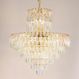 Luminária pendente de cristal moderna Luminárias de teto contemporâneas