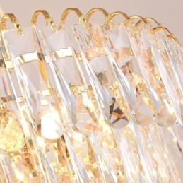 Luminária pendente de cristal moderna Luminárias de teto contemporâneas