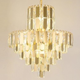 Luminária pendente de cristal moderna Luminárias de teto contemporâneas