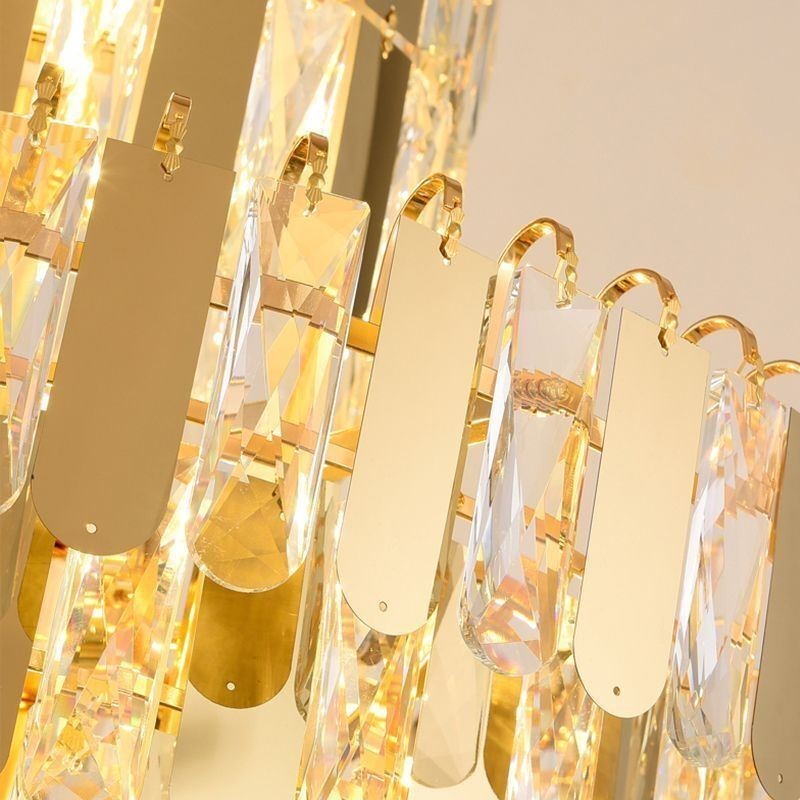 Luminária pendente de cristal moderna Luminárias de teto contemporâneas