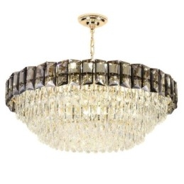 Luminárias de teto contemporâneas com pingente de cristal