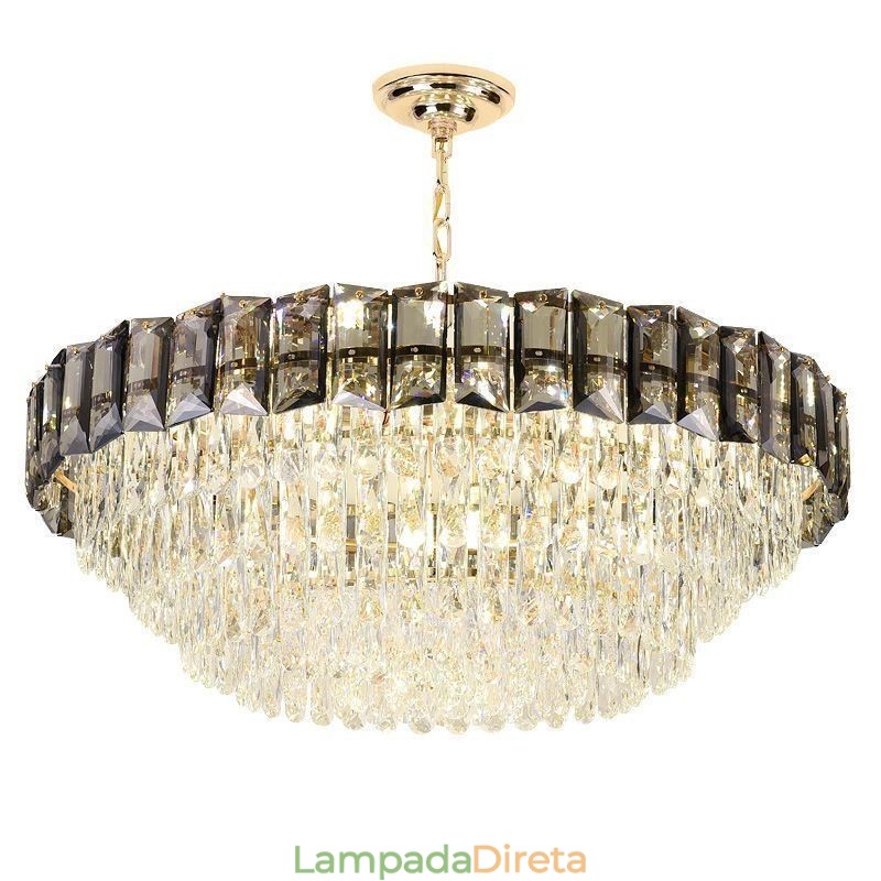 Luminárias de teto contemporâneas com pingente de cristal