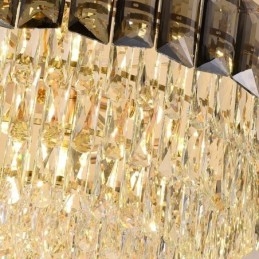 Luminárias de teto contemporâneas com pingente de cristal