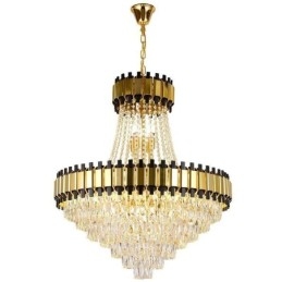 Luminária pendente de cristal moderna, luminária de teto