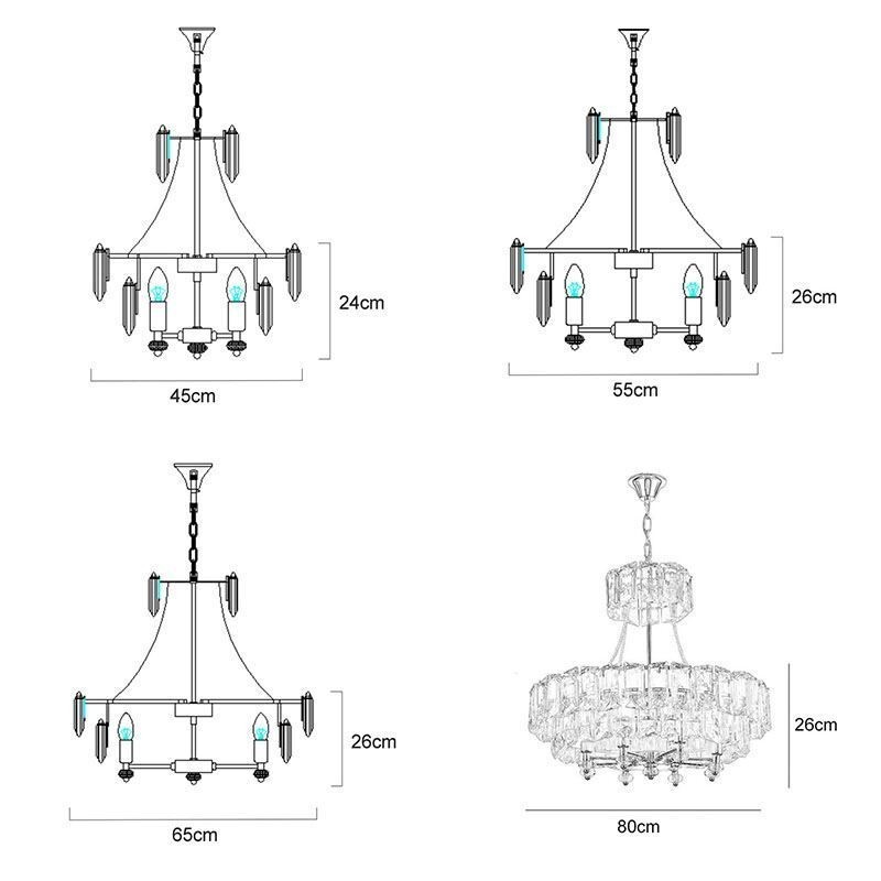 Luminária pendente de cristal branco, luzes de teto modernas, luzes suspensas