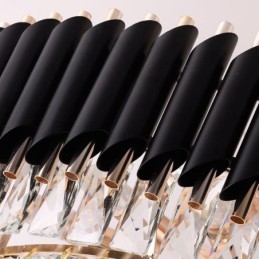 Luminária pendente de cristal de luxo, luz de teto, 6, 9, 12 luzes