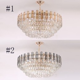 Luminária pendente europeia moderna K9 de cristal