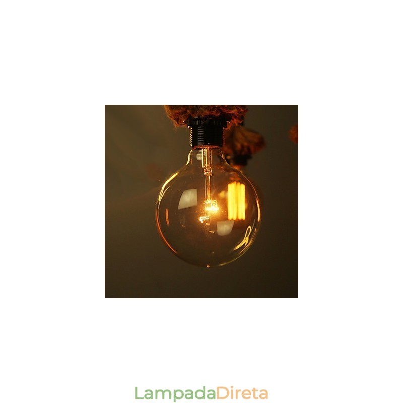 Lustre Mini Estilo Tradicional Clássico Vidro Pendente Luz