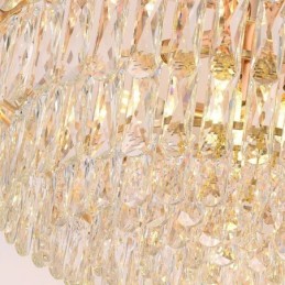Luminária pendente europeia moderna K9 de cristal