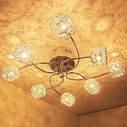 Moderno Contemporâneo Cristal Galvanizado Montagem Embutida