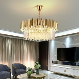 Lindo pendente K9 Cristal Luz de teto