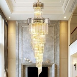 Luminária pendente de luxo em cristal moderna