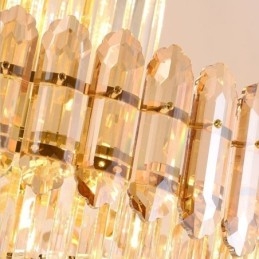 Luminária pendente de luxo em cristal moderna