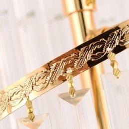 Luminária pendente de luxo em cristal moderna