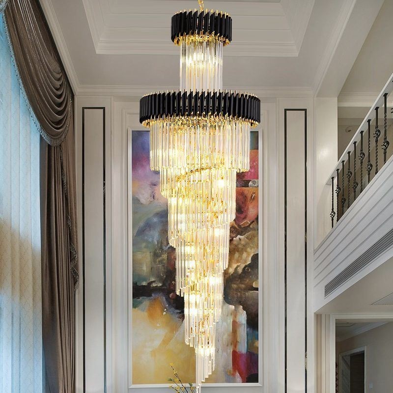 Luminária pendente de cristal K9 moderna Luminária de teto
