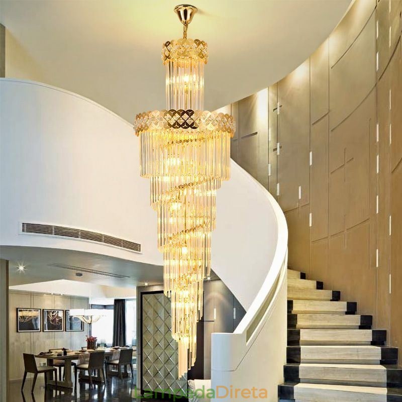 Luminária pendente de luxo grande luminária suspensa 12 16 18 luzes