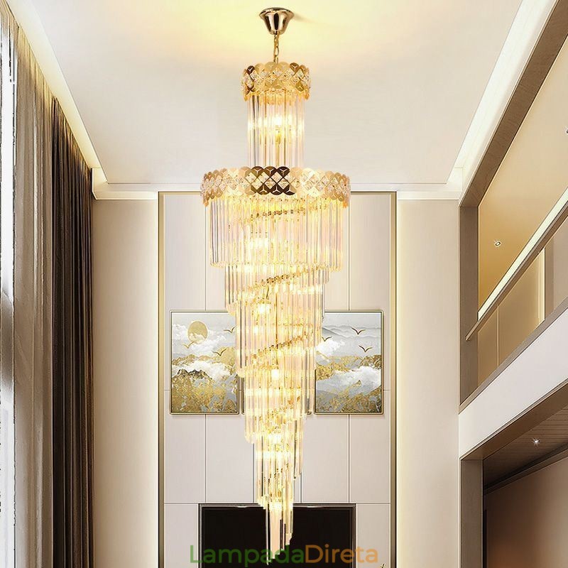 Luminária pendente de luxo grande luminária suspensa 12 16 18 luzes