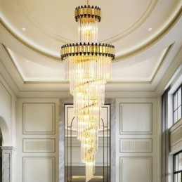 Luminária pendente de cristal moderna e espetacular K9 para teto