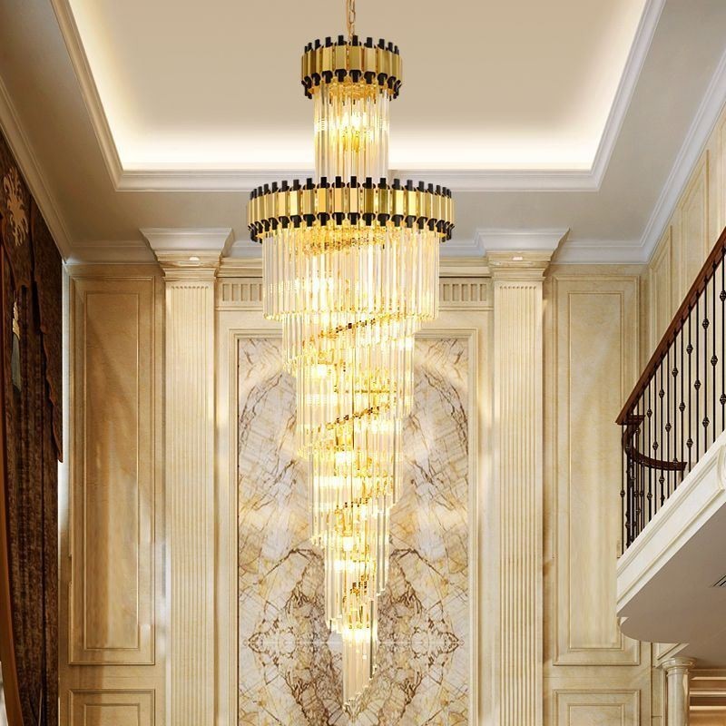 Luminária pendente de cristal moderna e espetacular K9 para teto