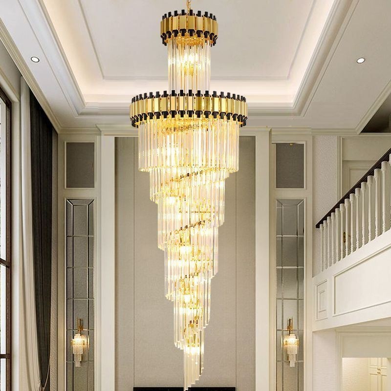 Luminária pendente de cristal moderna e espetacular K9 para teto