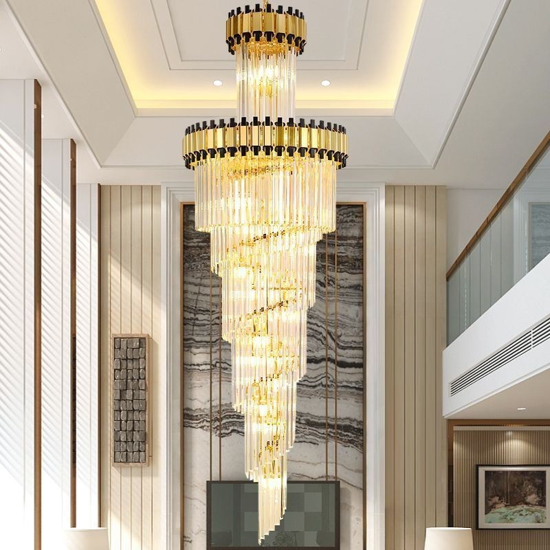 Luminária pendente de cristal moderna e espetacular K9 para teto