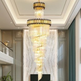 Luminária pendente de cristal moderna e espetacular K9 para teto