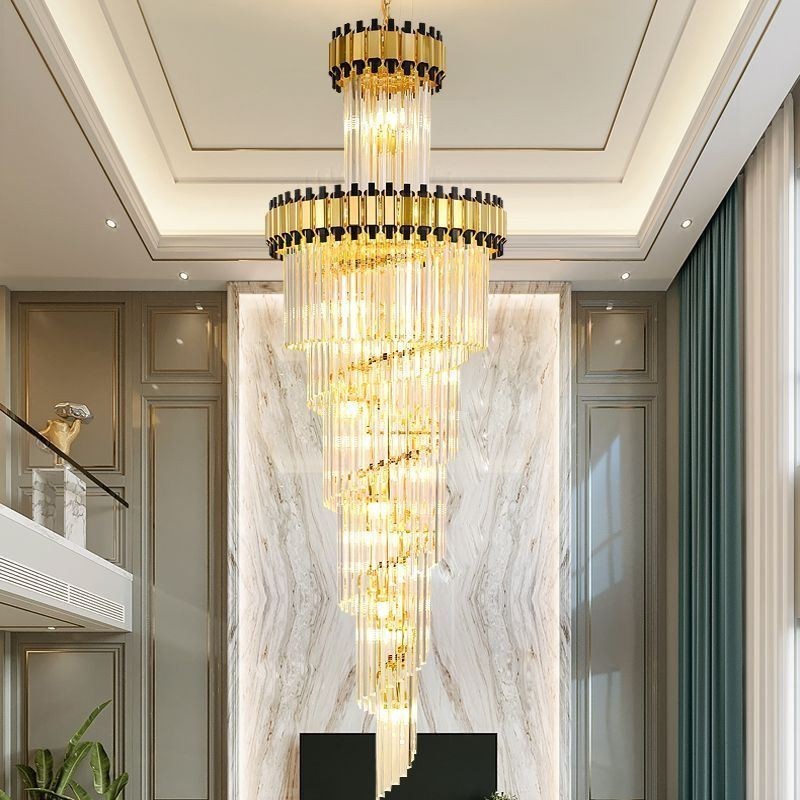 Luminária pendente de cristal moderna e espetacular K9 para teto