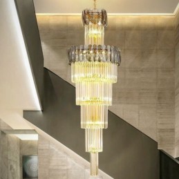 Luminária pendente europeia moderna e espetacular K9, luminária de teto