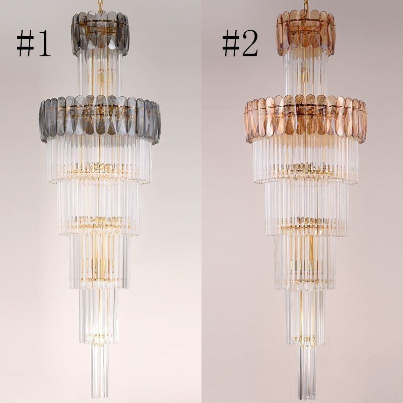 Luminária pendente europeia moderna e espetacular K9, luminária de teto