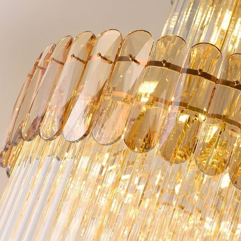 Luminária pendente europeia moderna e espetacular K9, luminária de teto