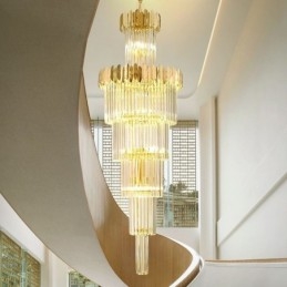 Luminária de teto de cristal moderna Luminária pendente Sala de jantar