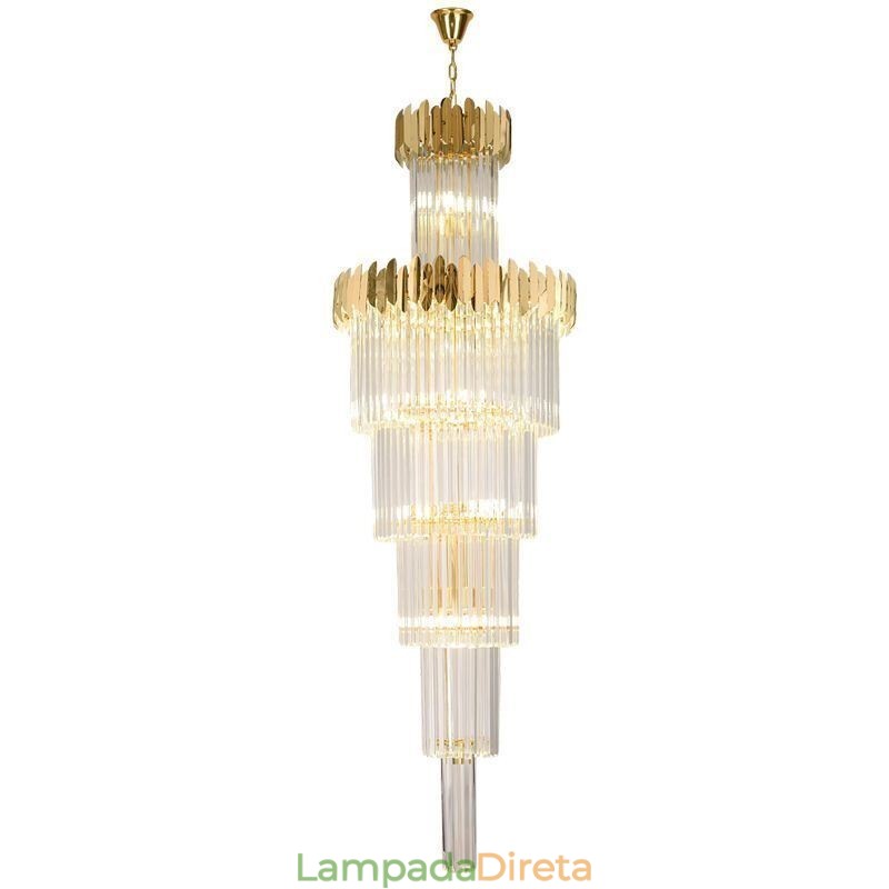 Luminária de teto de cristal moderna Luminária pendente Sala de jantar