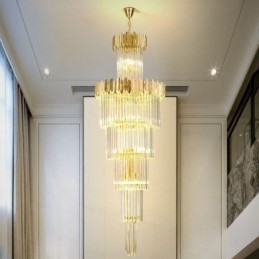 Luminária de teto de cristal moderna Luminária pendente Sala de jantar