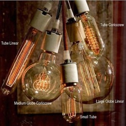 O estilo norte-americano de arte Tungsten Lamp Chandelier