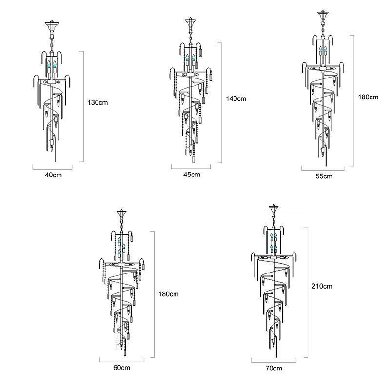Luminária pendente de cristal moderna para teto