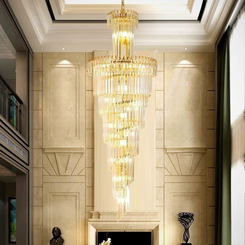 Luminária pendente de cristal moderna para teto