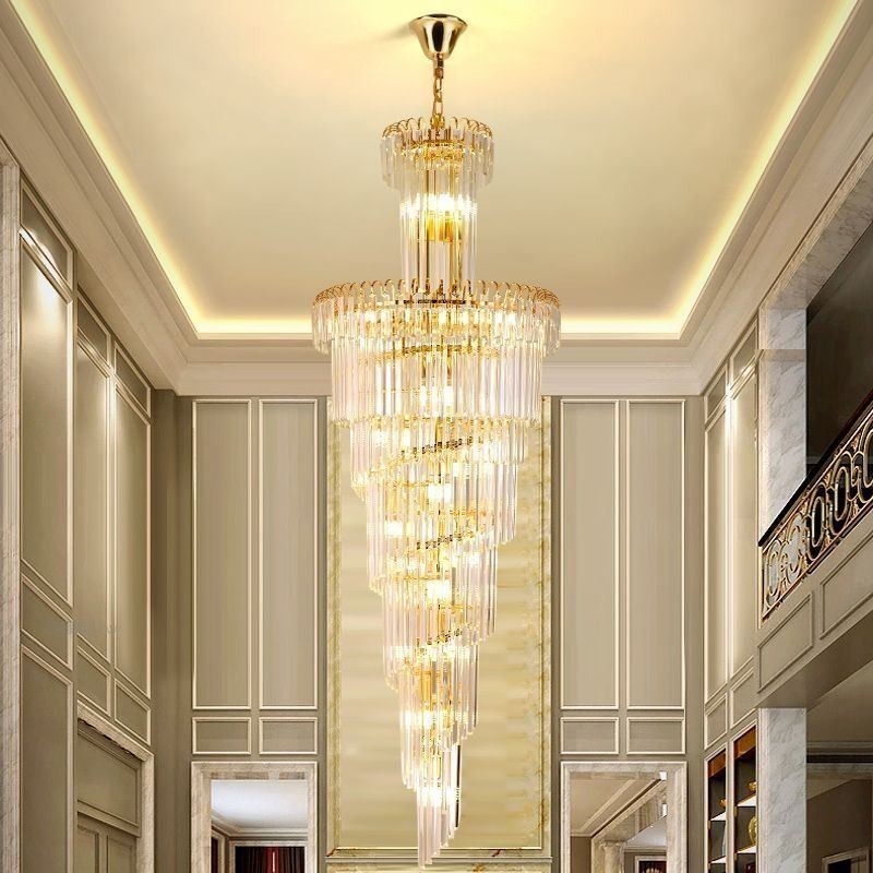 Luminária pendente de cristal moderna para teto