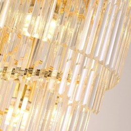 Luminária pendente de cristal moderna para teto