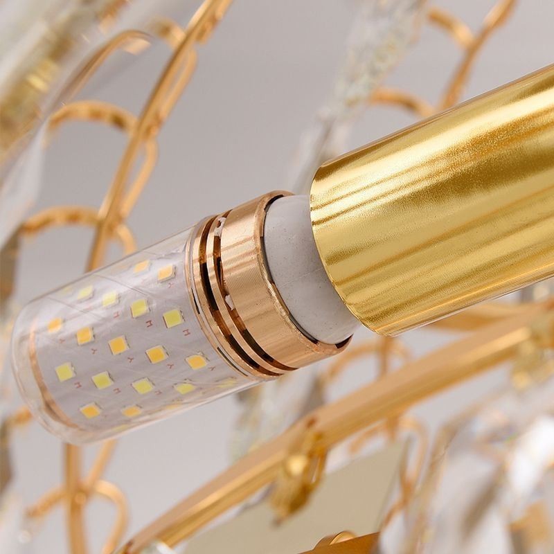 Luminária pendente de cristal moderna para teto