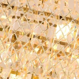 Moderno e elegante lustre de cristal cônico para teto
